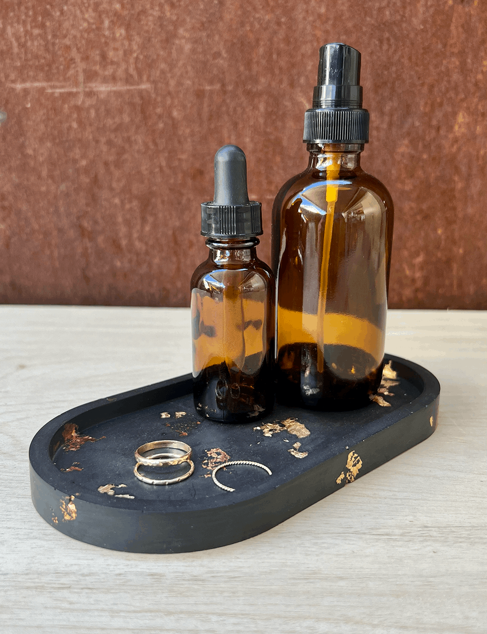 Gold Rush Oval Tray