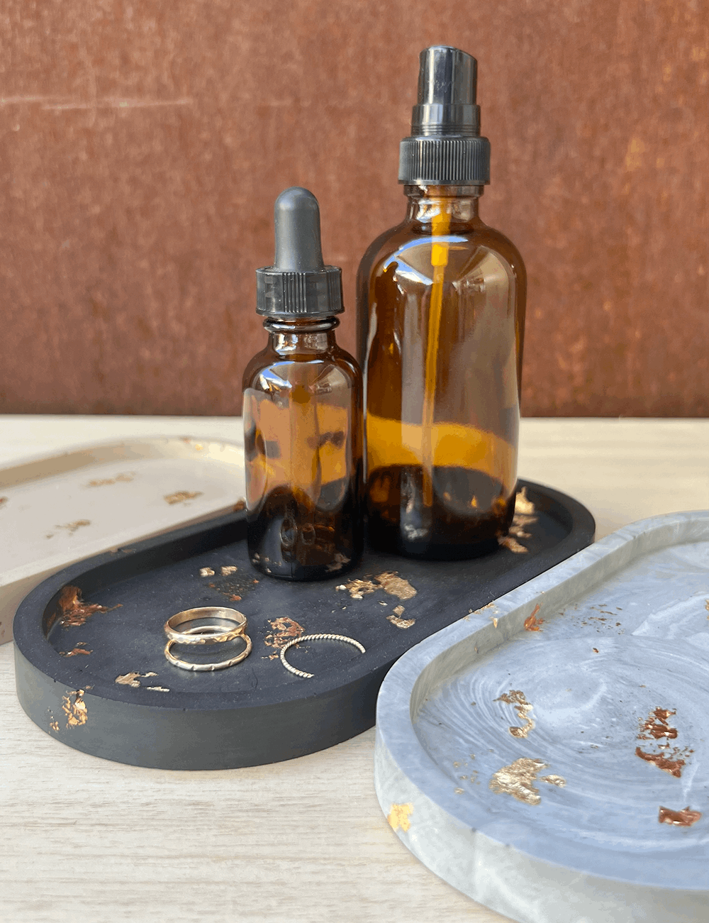 Gold Rush Oval Tray