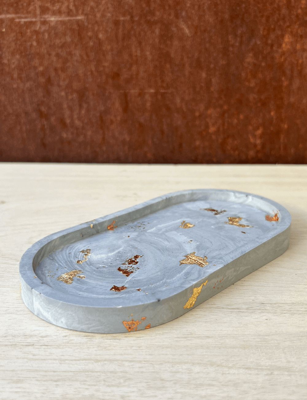 Gold Rush Oval Tray