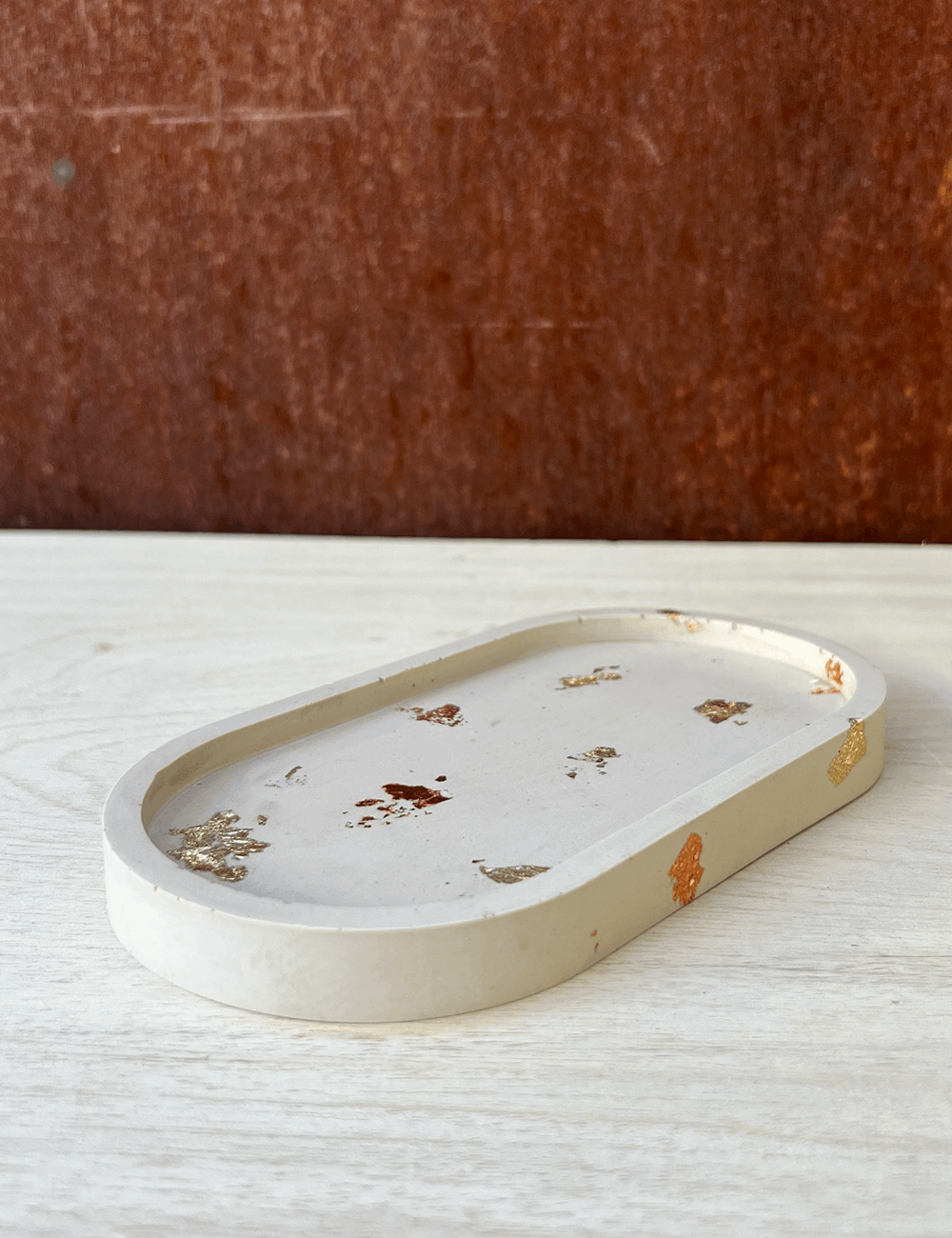 Gold Rush Oval Tray