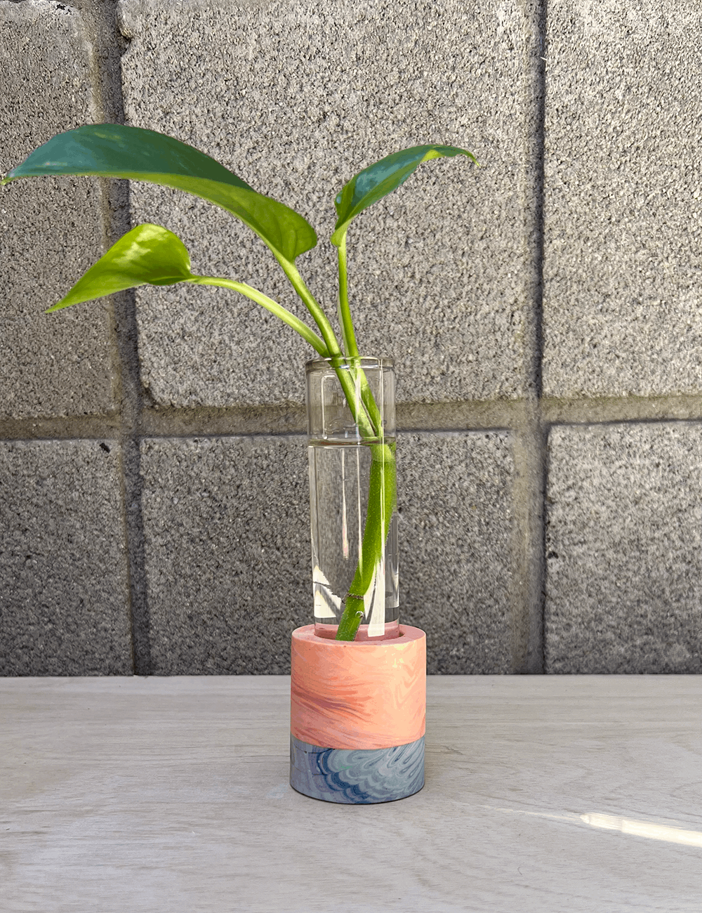 One of a Kind Two-tone Planetary Swirl Cylinder Propagation Station