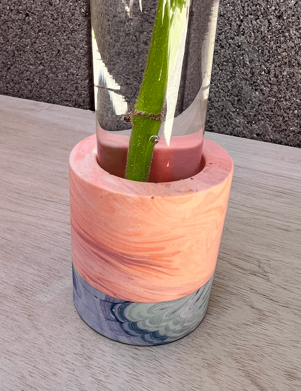 One of a Kind Two-tone Planetary Swirl Cylinder Propagation Station