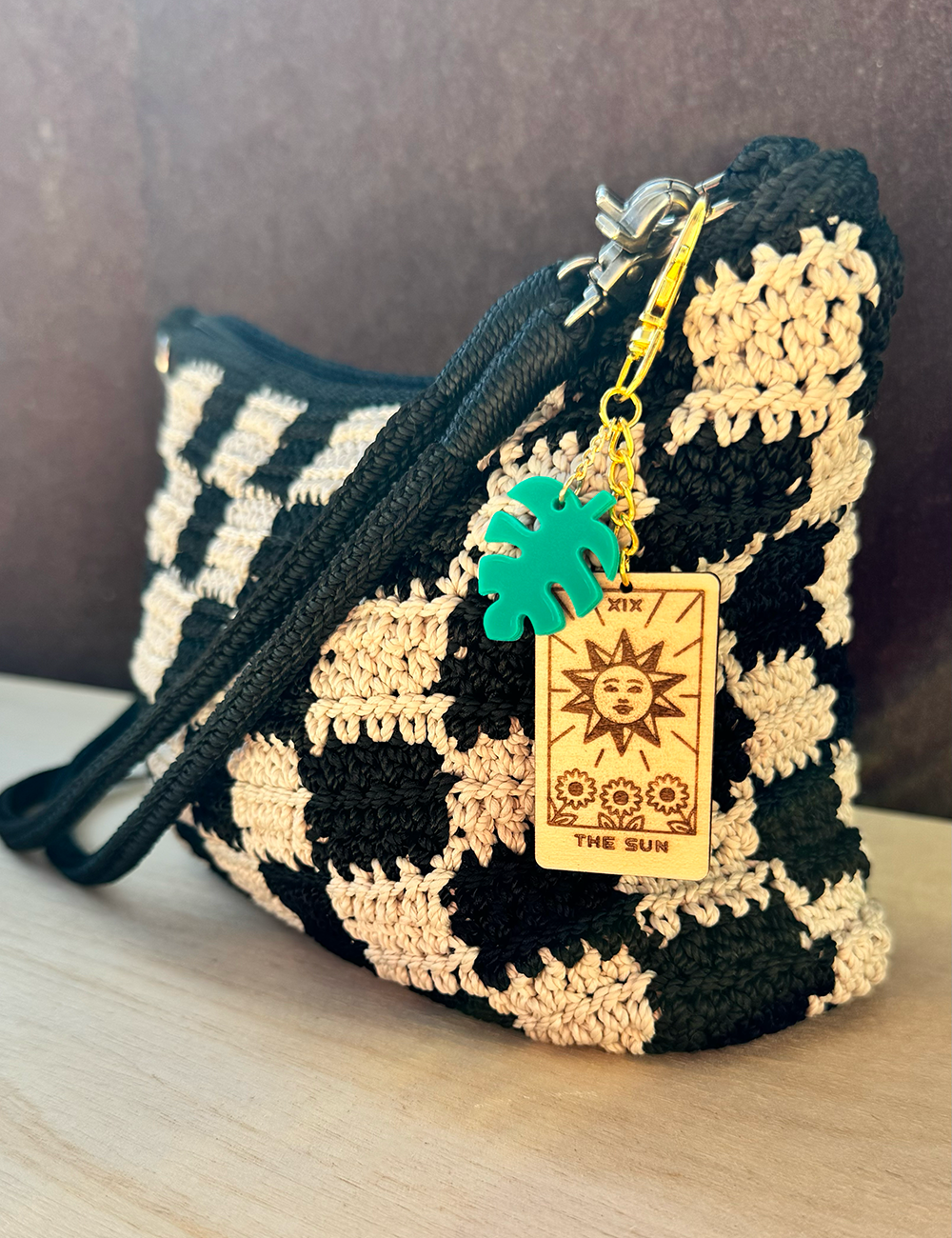 Tarot Card Bag Charm / Key Clip