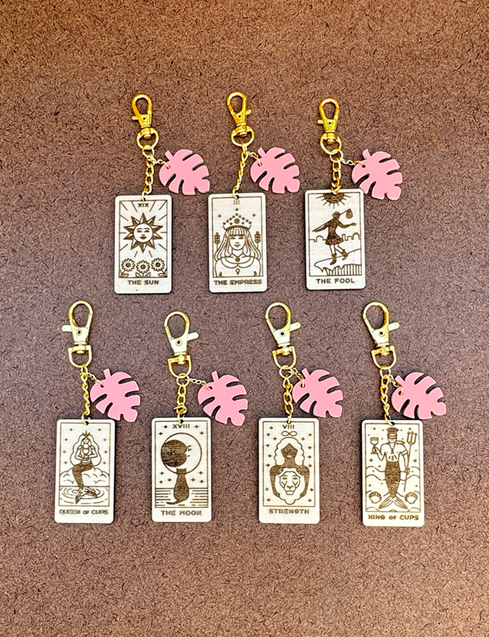 Tarot Card Bag Charm / Key Clip