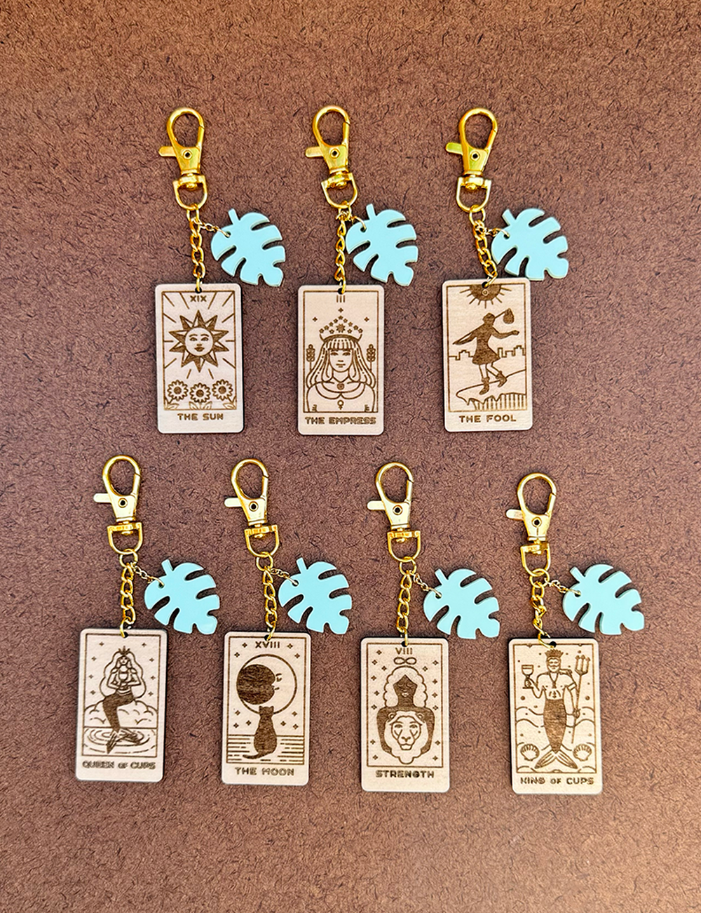 Tarot Card Bag Charm / Key Clip