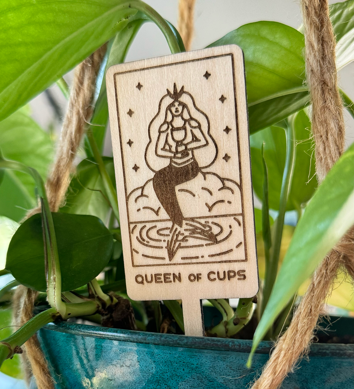 Tarot Card Plant Stake