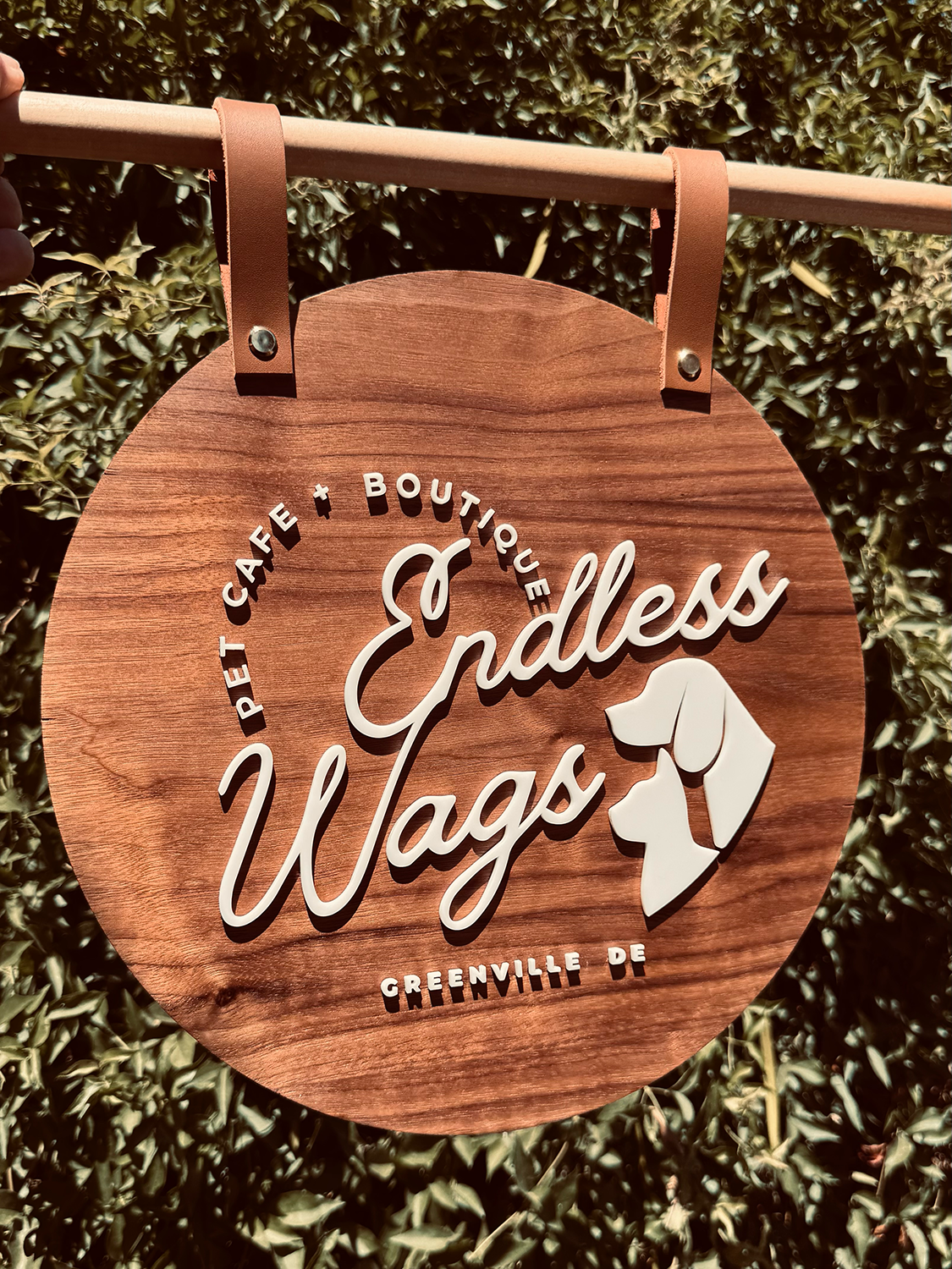 Hanging Market Sign with Magnetic Mount
