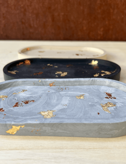 Gold Rush Oval Tray