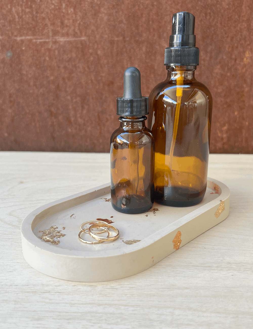 Gold Rush Oval Tray