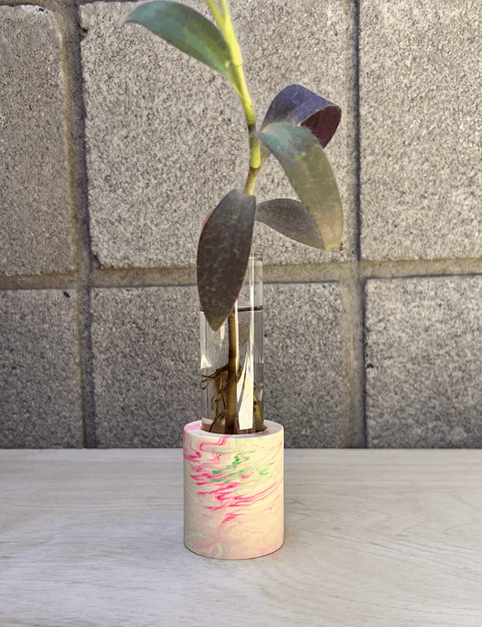 One of a Kind Pink Neon Swirl Propagation Station