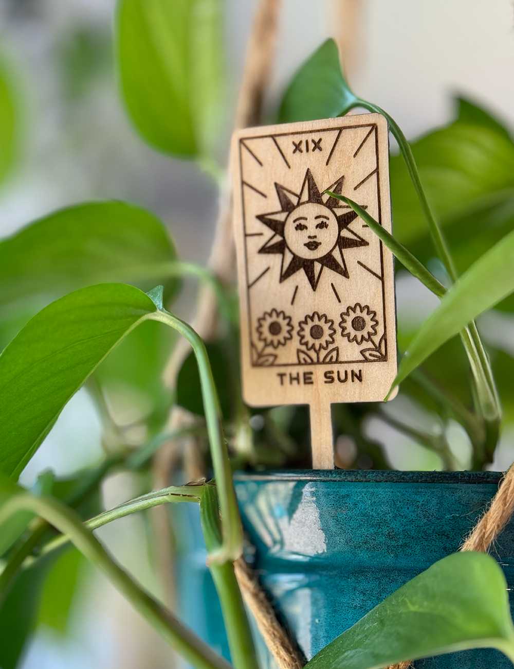 Tarot Card Plant Stake