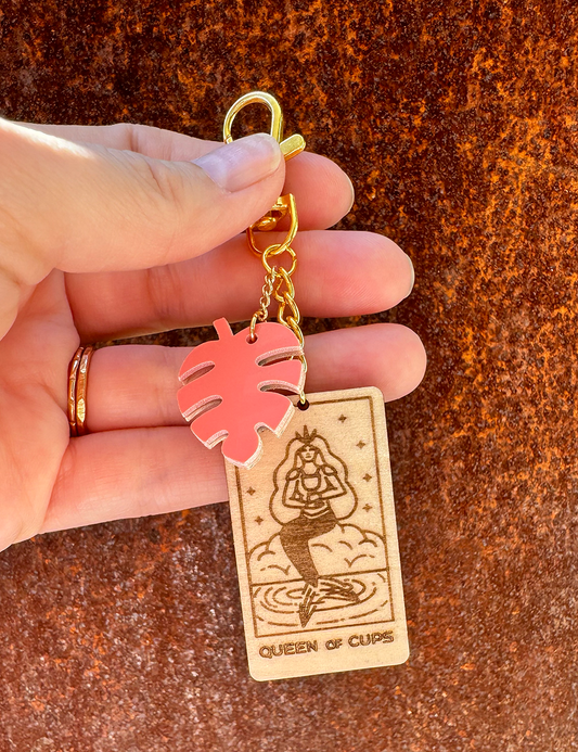 Tarot Card Bag Charm / Key Clip